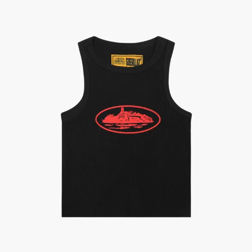 Corteiz Alcatraz Tank Top Black Red