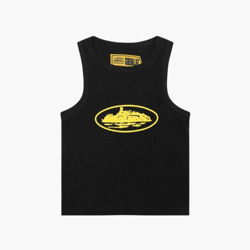 Corteiz Alcatraz Tank Top Black Yellow