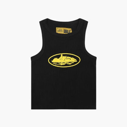 Corteiz Alcatraz Tank Top Black Yellow