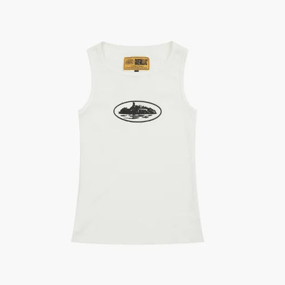 Corteiz Alcatraz Tank Top White