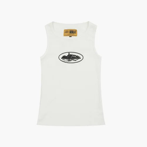 Corteiz Alcatraz Tank Top White