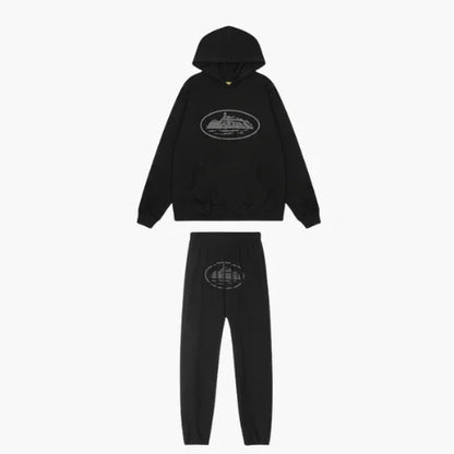 Corteiz Alcatraz Tracksuit Triple Black