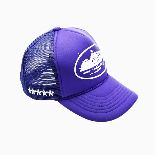 Corteiz Alcatraz Trucker Hat Dark Blue - image 3