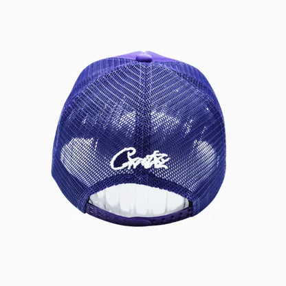 Corteiz Alcatraz Trucker Hat Dark Blue - image 4