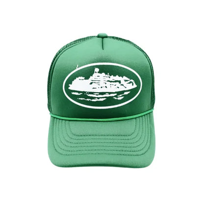 Corteiz Alcatraz Trucker Hat Green