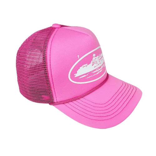 Corteiz Alcatraz Trucker Hat Pink - image 2