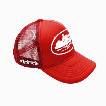 Corteiz Alcatraz Trucker Hat Red - image 3