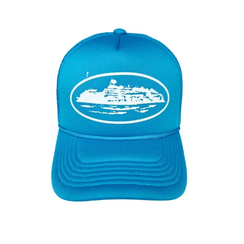 Corteiz Alcatraz Trucker Hat Royal Blue