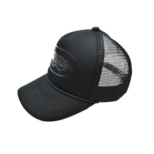 Corteiz Alcatraz Trucker Hat Triple Black - image 2