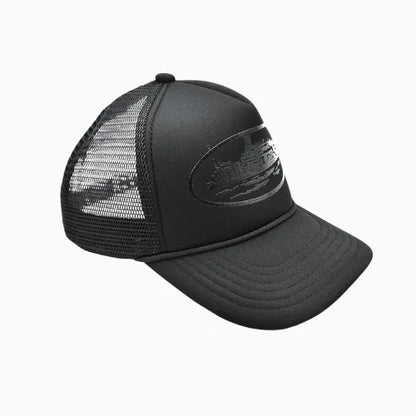 Corteiz Alcatraz Trucker Hat Triple Black - image 3