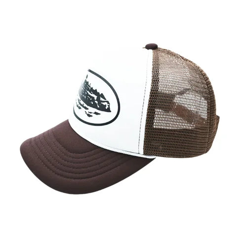 Corteiz Alcatraz Trucker Hat White Brown - image 2