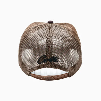 Corteiz Alcatraz Trucker Hat White Brown - image 4