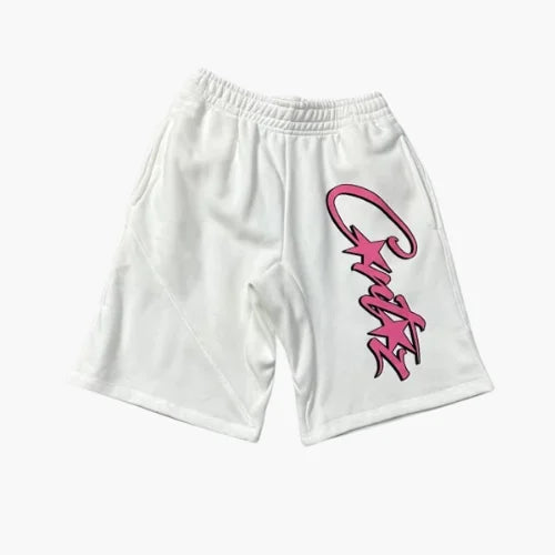 Corteiz Allstarz Shorts White Pink