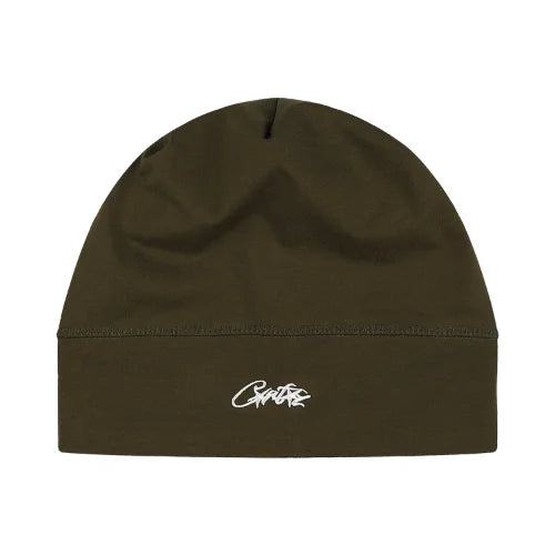 Corteiz Allstarz Skully Brown Beanie