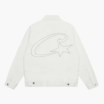 Corteiz C Star White Jeans Jacket