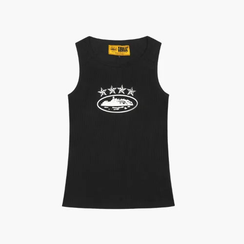 Corteiz CRTZ 4Starz Alcatraz Tank Top Black