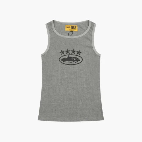Corteiz CRTZ 4Starz Alcatraz Tank Top Grey