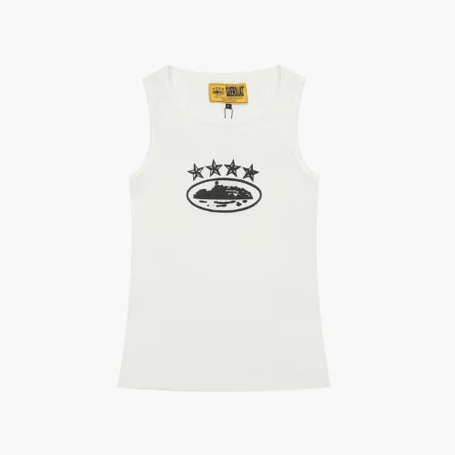 Corteiz CRTZ 4Starz Alcatraz Tank Top White