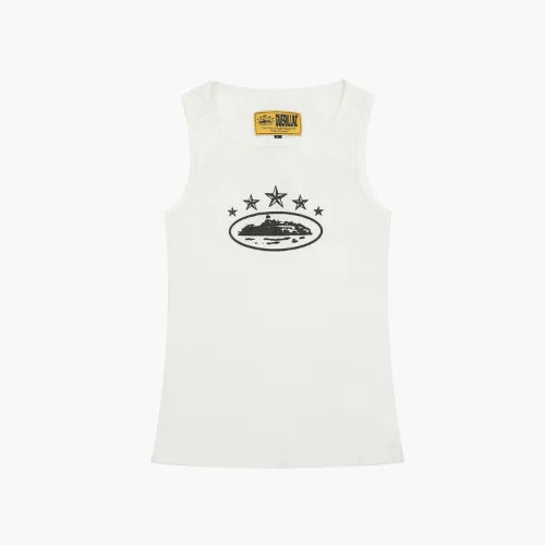Corteiz CRTZ 5 Starz Alcatraz Tank Top White