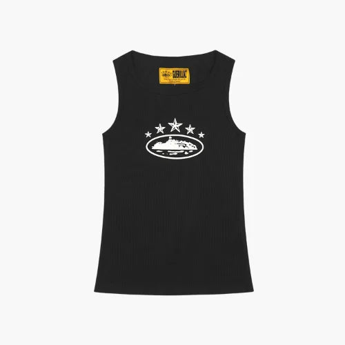 Corteiz CRTZ 5Starz Alcatraz Tank Top Black