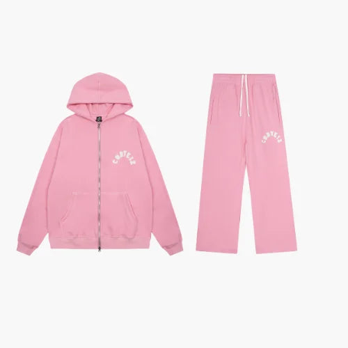 Corteiz Colly Arch Zip Tracksuit Pink