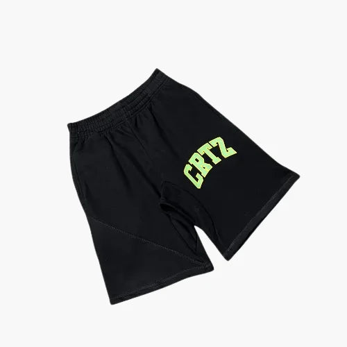 Corteiz Dropout Shorts Black Green