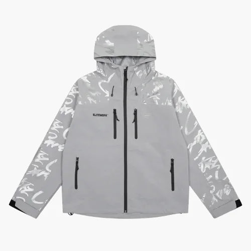 Corteiz Elitework Waterproof Shell Grey Jacket