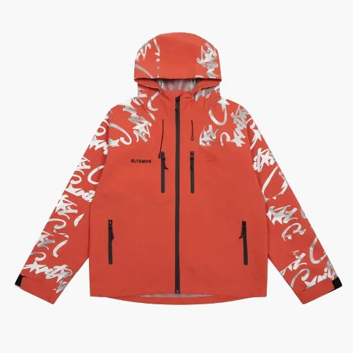 Corteiz Elitework Waterproof Shell Orange Jacket