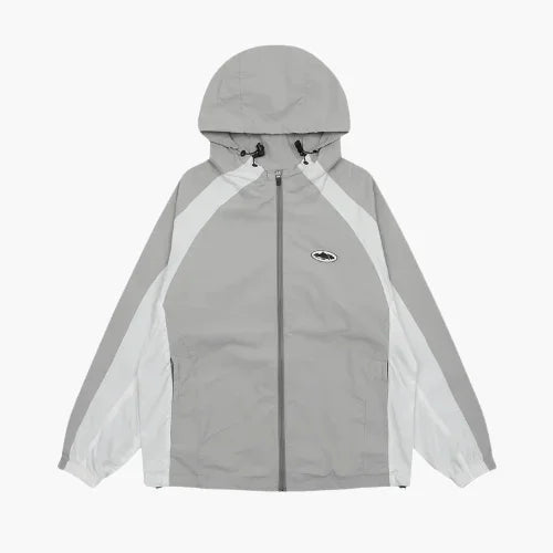 Corteiz GreyWhite Alcatraz Windbreaker