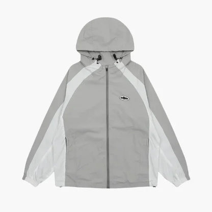 Corteiz GreyWhite Alcatraz Windbreaker