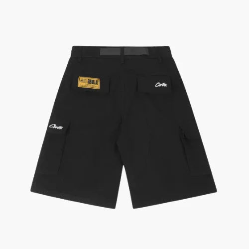 Corteiz Guerillaz 2025 Cargo Shorts Black