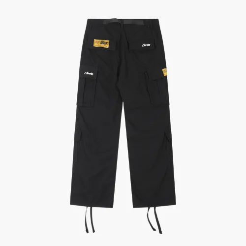 Corteiz Guerillaz Cargos Triple Black