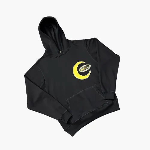 Corteiz Half Moon Black Hoodie