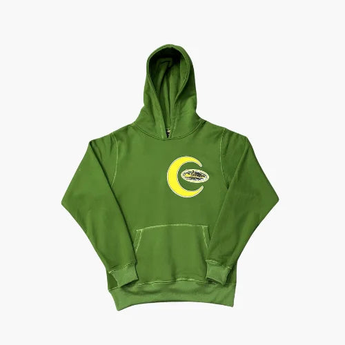 Corteiz Half Moon Green Hoodie