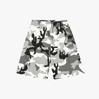 Corteiz Island Puff Print Sweatshort Arctic Camo