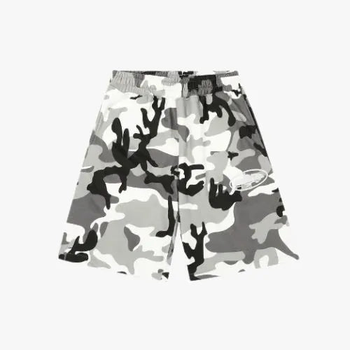 Corteiz Island Puff Print Sweatshort Arctic Camo