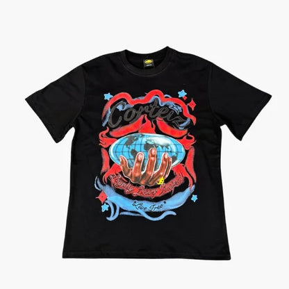 Corteiz Loyalty Power Request T Shirt Black
