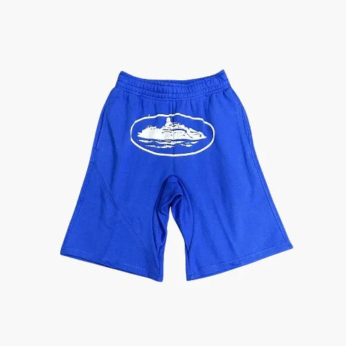 Corteiz Mens Dark Blue Shorts