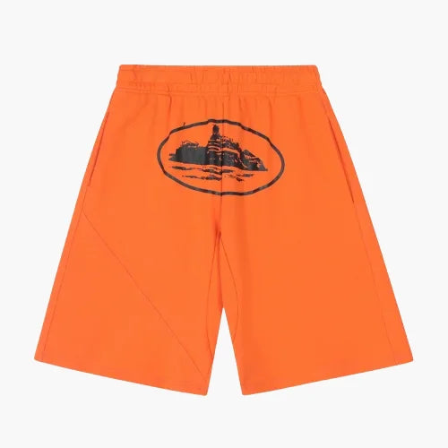 Corteiz Mens Orange Shorts