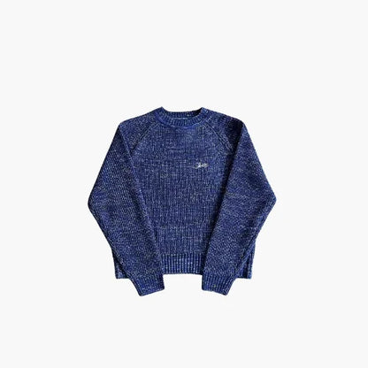 Corteiz Mixed Yarn Allstarz Sweatshirt - Blue