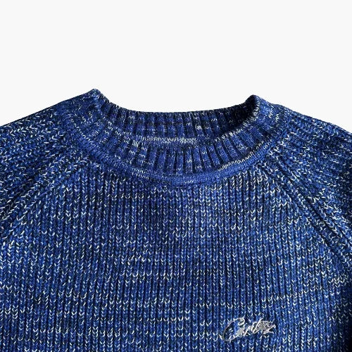 Corteiz Mixed Yarn Allstarz Sweatshirt - Blue