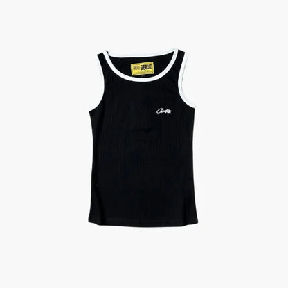 Corteiz OG Contrast Black Tank Top
