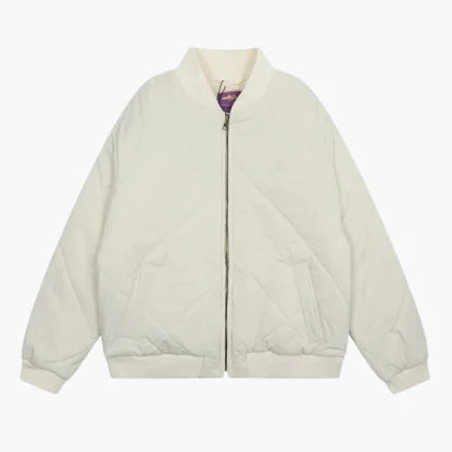 Corteiz Olde English Bomber Jacket – White