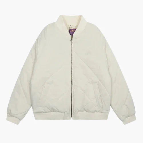 Corteiz Olde English Bomber Jacket – White