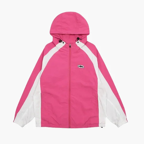 Corteiz PinkWhite Alcatraz Windbreaker