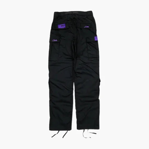 Corteiz Purp Guerillaz Cargos BlackPurple