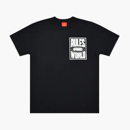 Corteiz Rules the World T Shirt Black-White