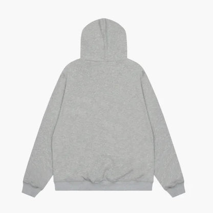Corteiz Satin Allstarz Applique Hoodie Grey