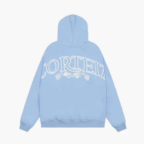 Corteiz Superior Royale Zip Hoodie Baby Blue