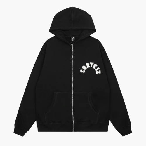 Corteiz Superior Royale Zip Hoodie Black